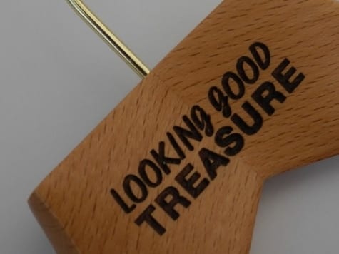 Engraved Wooden Coat Hangers
