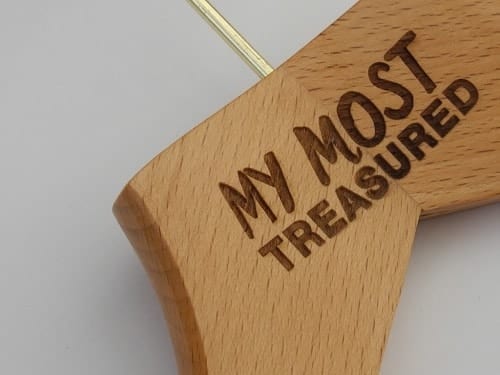 Logo Hangers UK, "My Most Treasured"