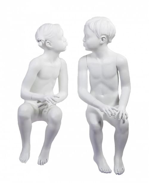 Girl and Boy Kissing Child Mannequins Age 3-5