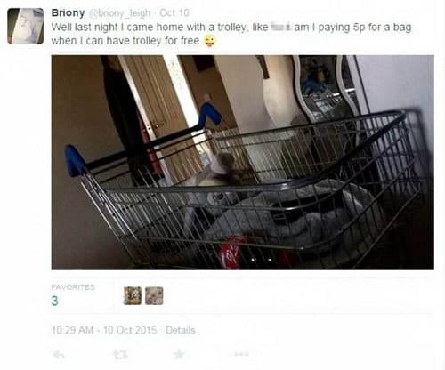 Shoppers steal trolleys to avoid 5p carrier bags