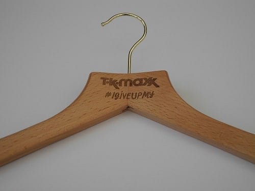 Give Up Clothes For Good Etched Hangers for T.K.Maxx #IGiveUpMy