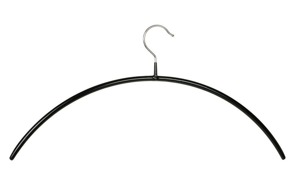 Curved clothes hanger