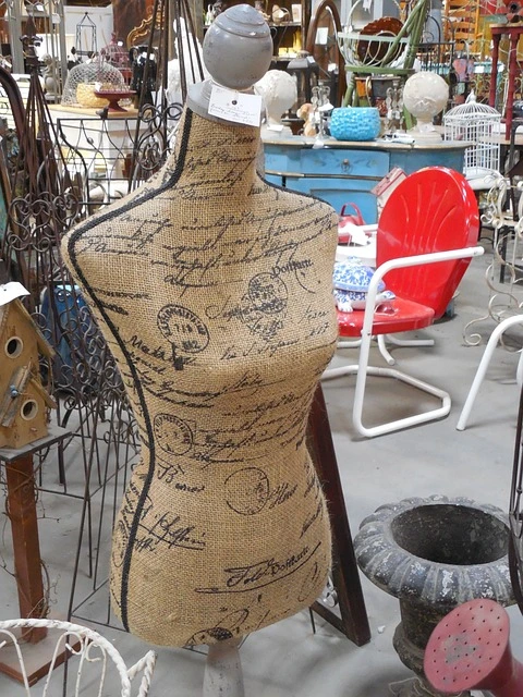 A dressmakers dummy on display