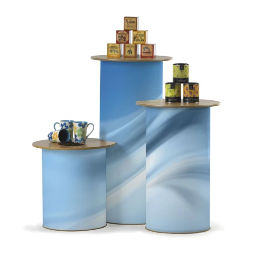 1000mm High Display Plinth/Graphic Wrap Ready Single Column 83003