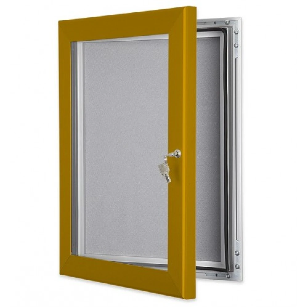 1000mm x 700mm B1 Key Lockable Felt Pin Board - 92097