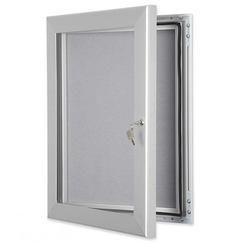 1000mm x 700mm B1 Key Lockable Felt Pin Board - 92097