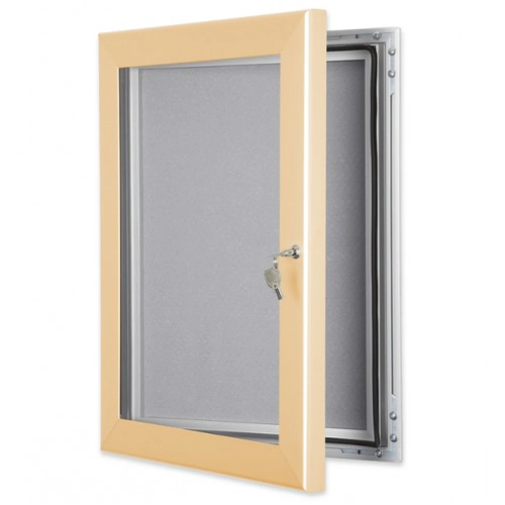 1000mm x 700mm B1 Key Lockable Felt Pin Board - 92097