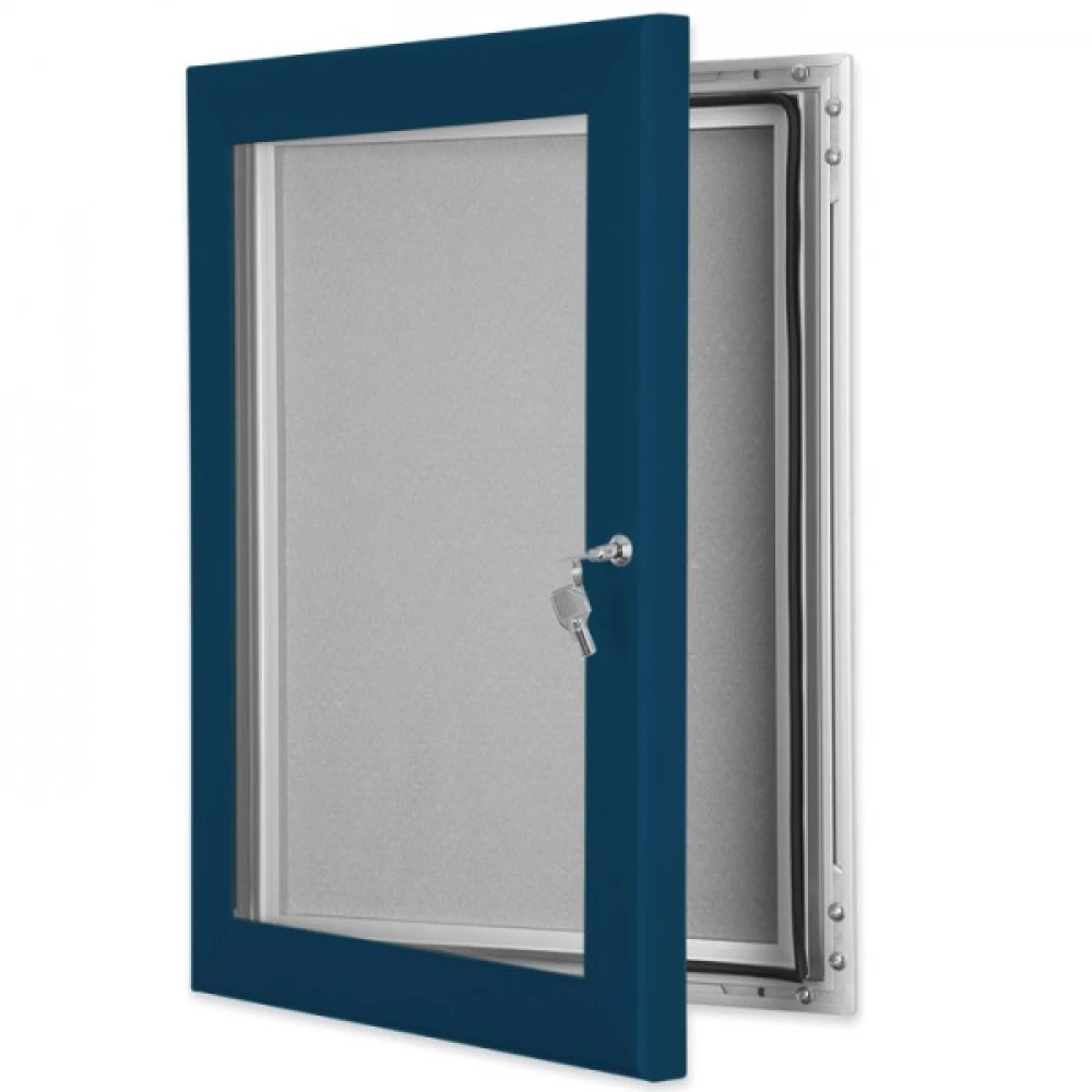 1000mm x 700mm B1 Key Lockable Felt Pin Board - 92097