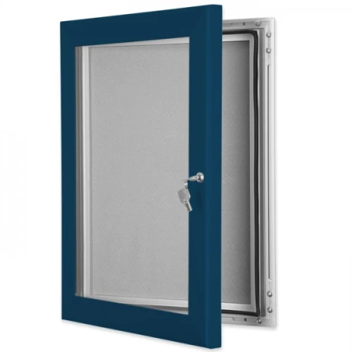 1000mm x 700mm B1 Key Lockable Felt Pin Board - 92097