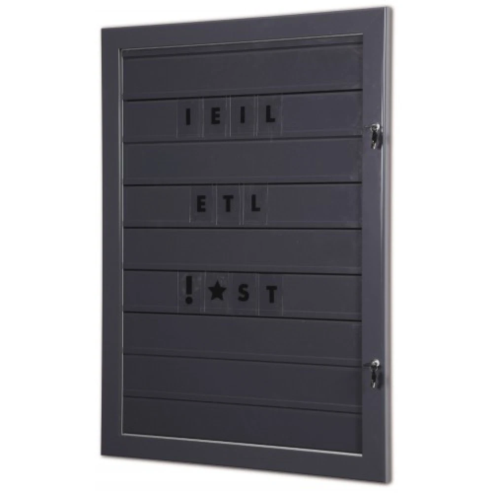 Grippit Wall Lockable Tile Frame - Slate Grey