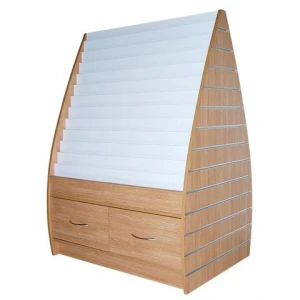 12 Tier Wooden Card and Gift Wrap Display