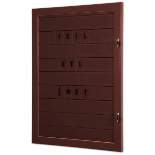 Grippit Wall Lockable Tile Frame - Red Brown