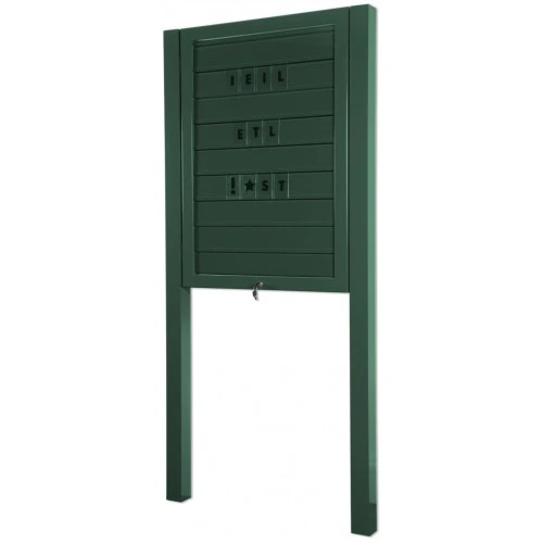 Grippit Lockable Post Tile Sign - Moss Green