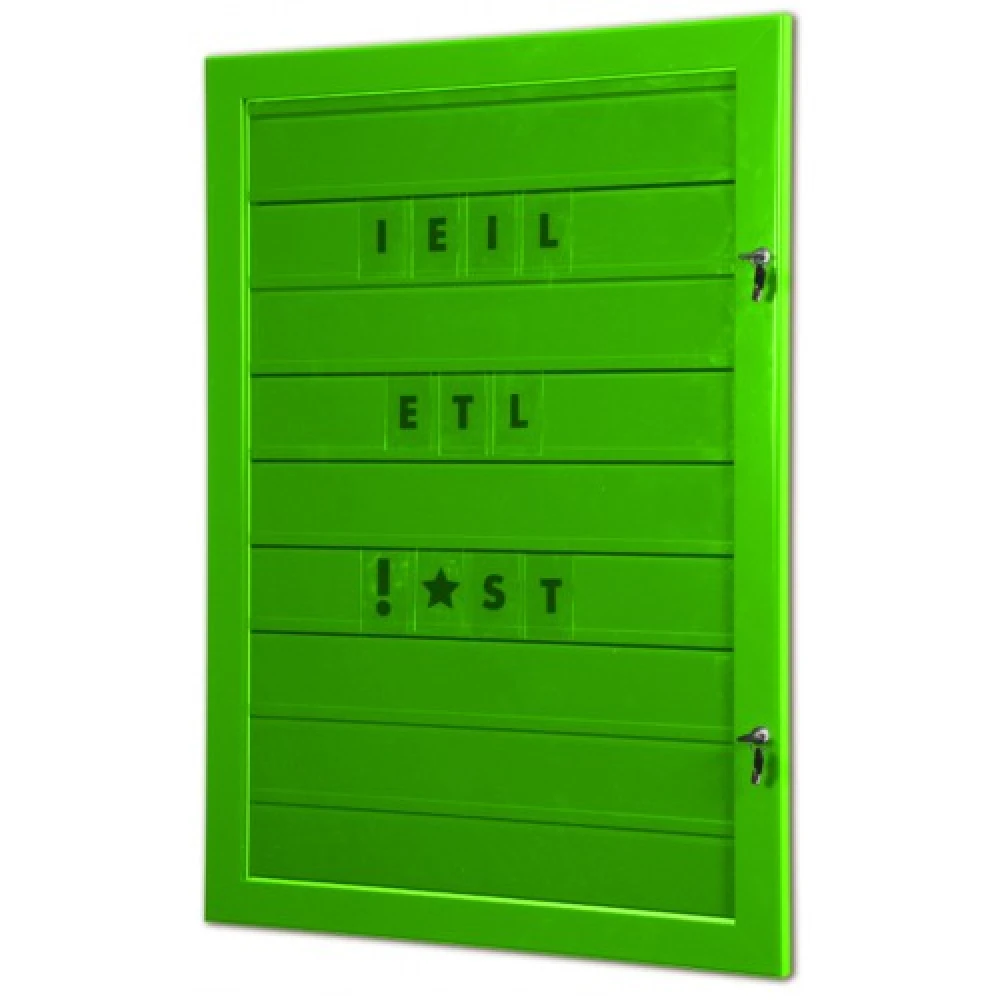 Grippit Wall Lockable Tile Frame - Traffic Green