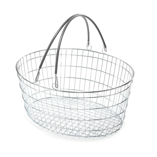 25 Litre Oval Wire Shopping Basket (Box of 10) 95403