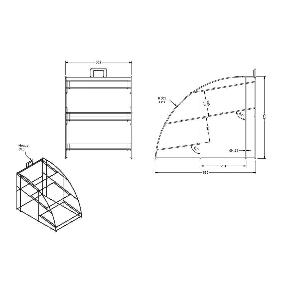 3 tiered wicker counter display stand