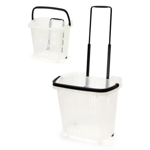 34 Litre Plastic Shopping Basket/Trolley (Box of 10) 95508