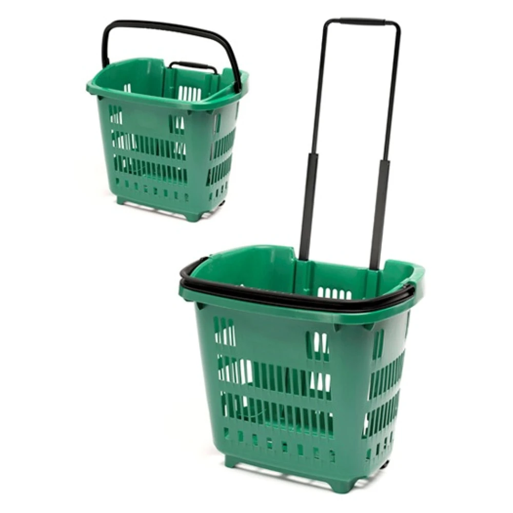 34 Litre Plastic Shopping Basket/Trolley (Box of 10) 95508