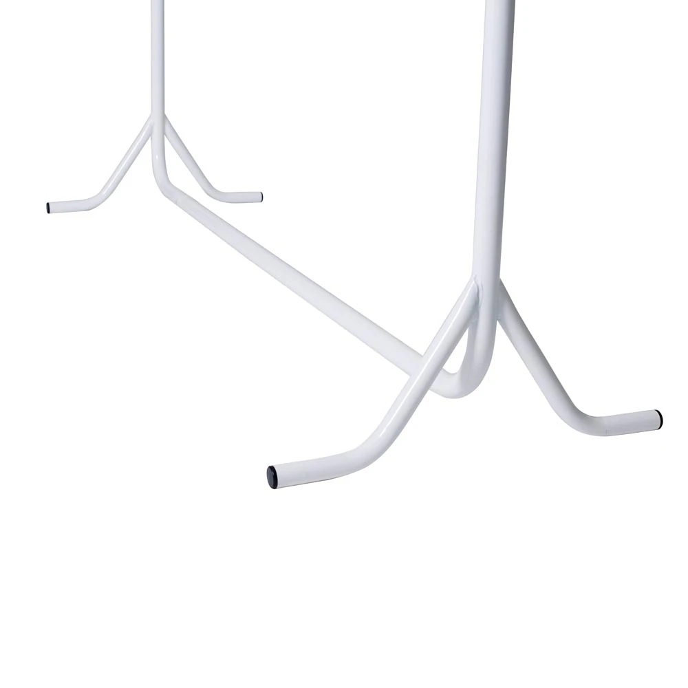 Garment Rail 4FT Wide White Gloss - 20083