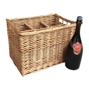 6 Bottle Willow Crate 95348