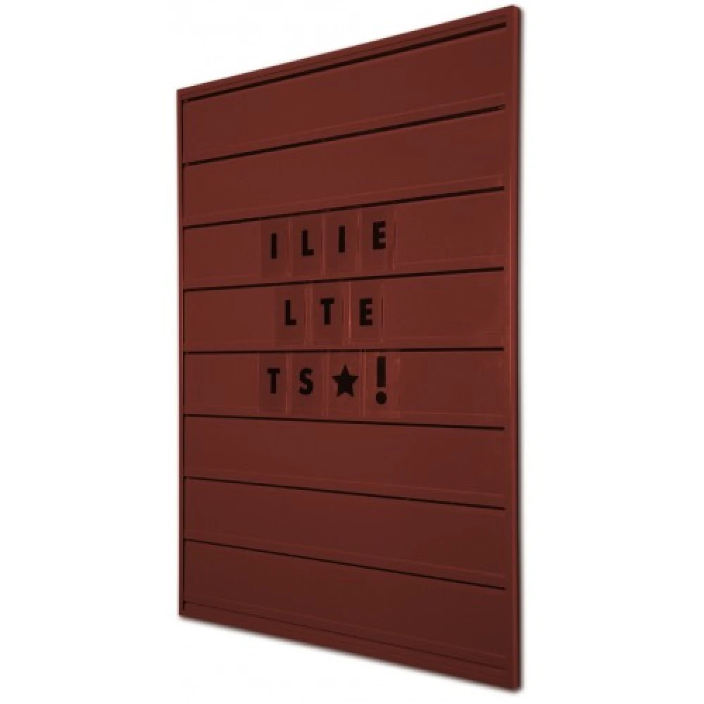 Grippit Wall Frame / Tile Signs - Red Brown