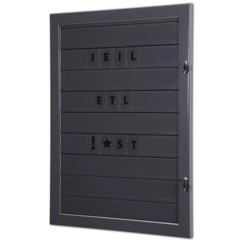 Grippit Wall Lockable Tile Frame - Slate Grey