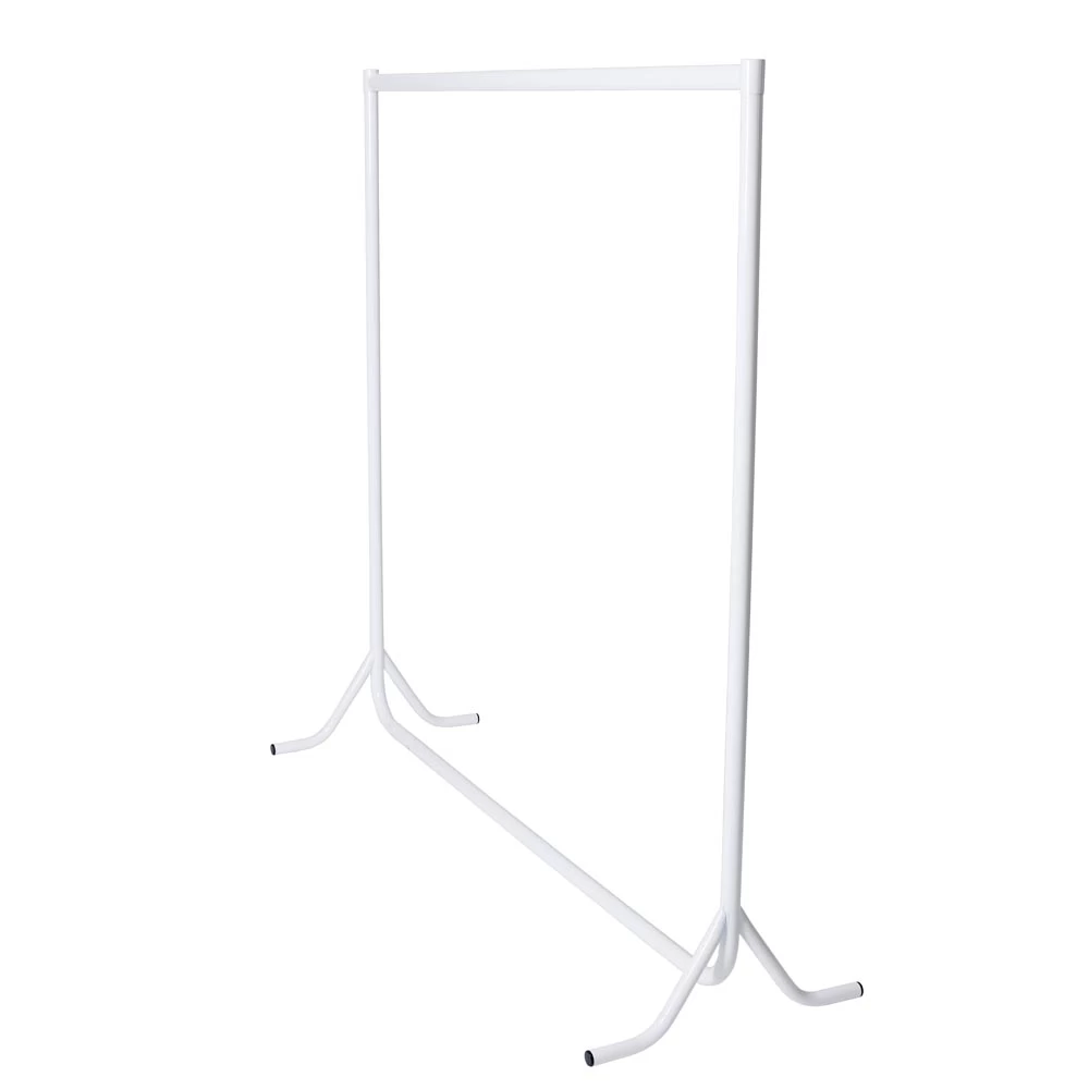6ft White Gloss Clothes Rack 20085