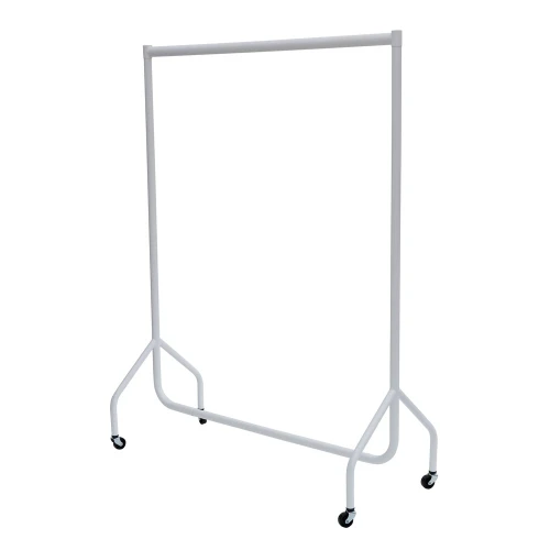 6ft White Gloss Clothes Rail 20076