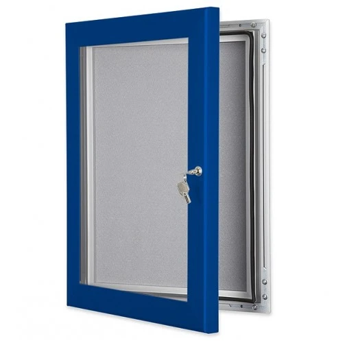 762mm x 508mm 30x20 Key Lockable Felt Pin Board - 92096