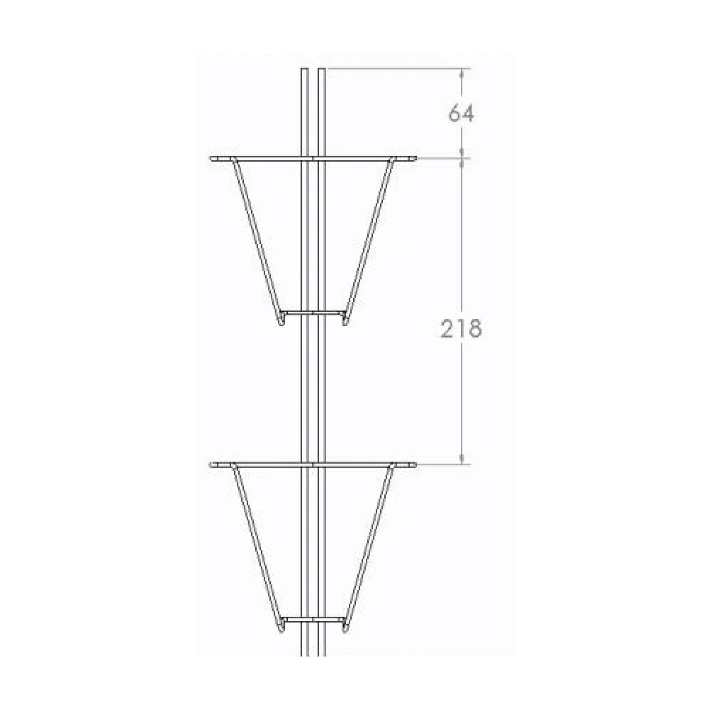 7x5 Slatwall Card Spinner 17005