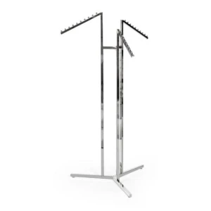 Adjustable Sloping Arm Merchandising Clothing Rail 24008