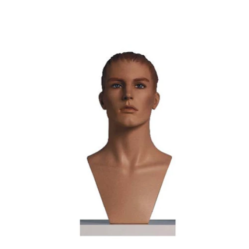 Adult Male Fibreglass  Head Matt White 77304