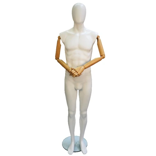 Articulated Fibreglass Male Mannequin - 75614