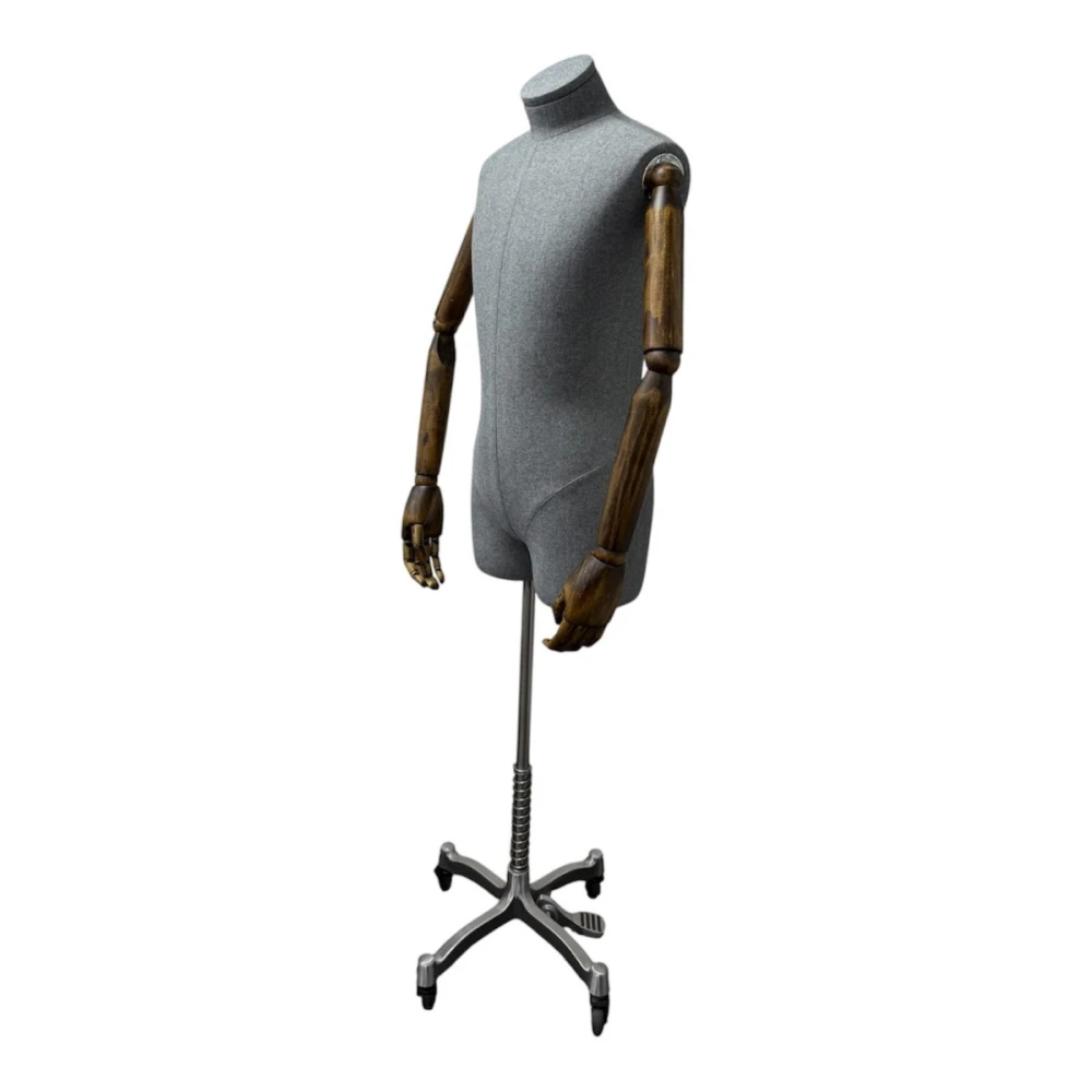 Articulated Male Mannequin with Stand - Grey - 75635