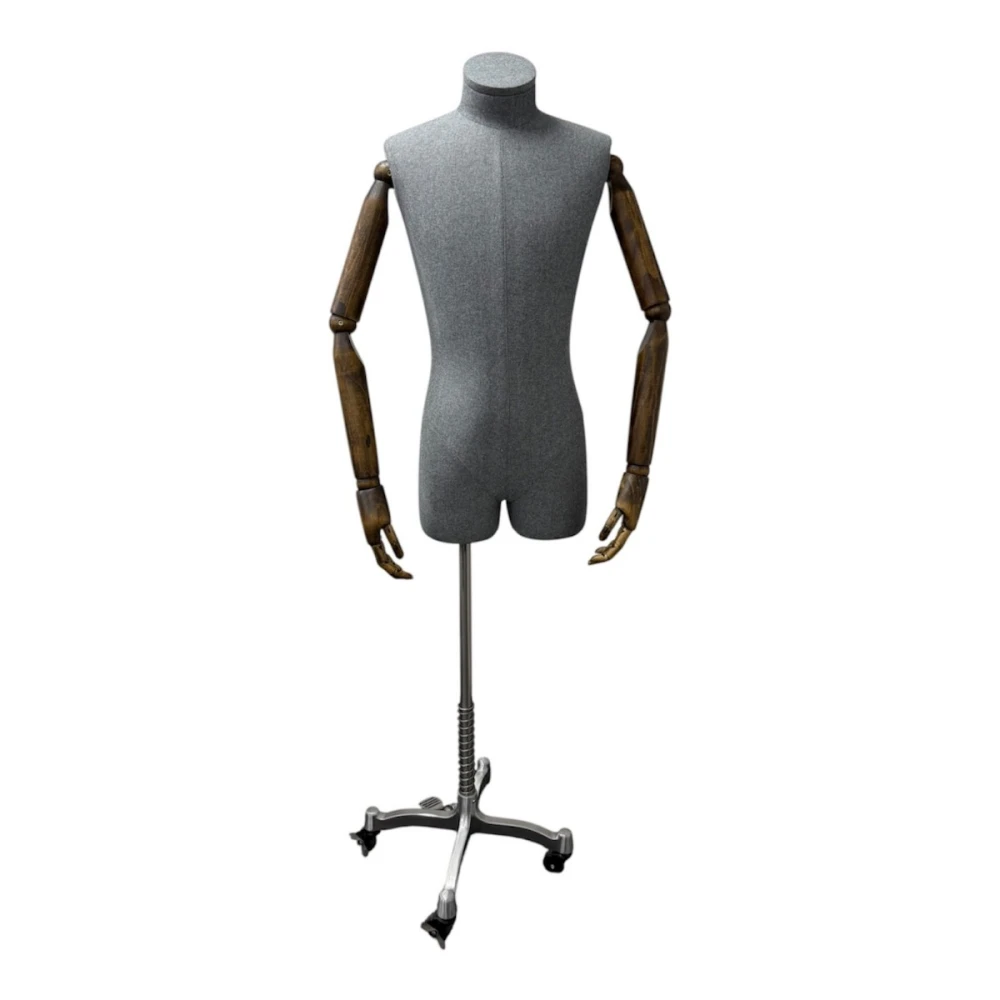 Articulated Male Mannequin with Stand - Grey - 75635