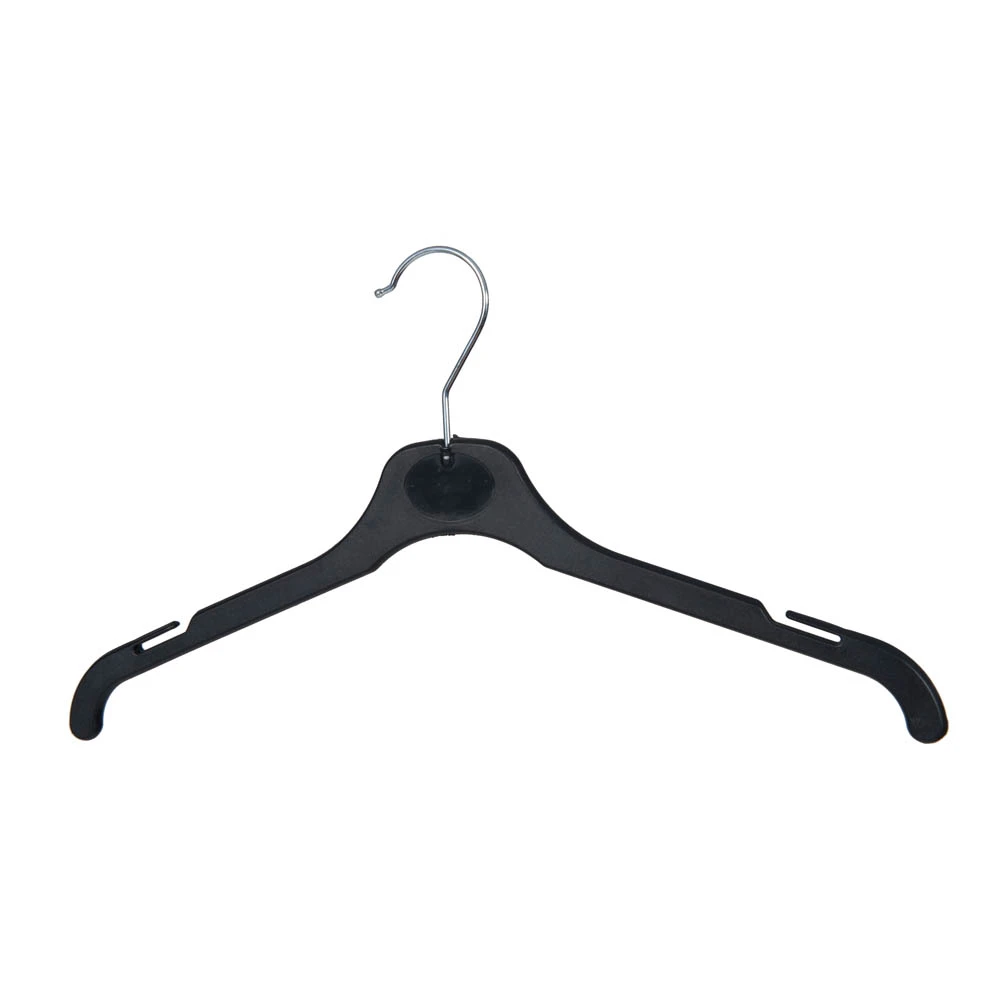 Black Child Tops Hangers with notches 30cm 51018