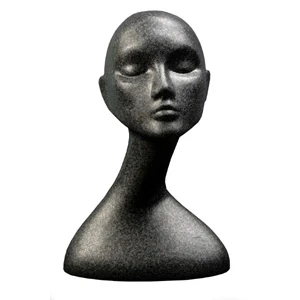Black Female Swan Neck Polystyrene Head 77310