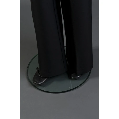 Black Gloss Female Mannequin - Hands at Side, Straight Stance  71102