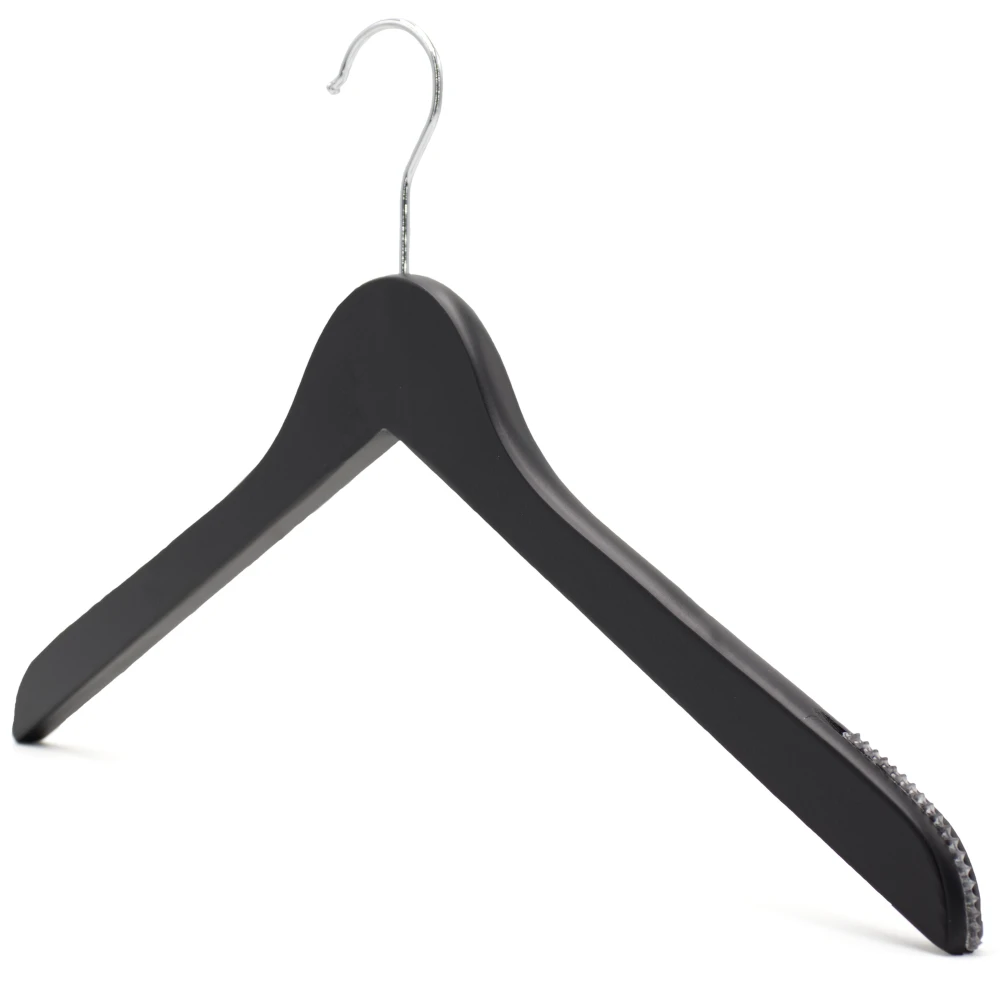 Black Matt Wooden Tops Hangers