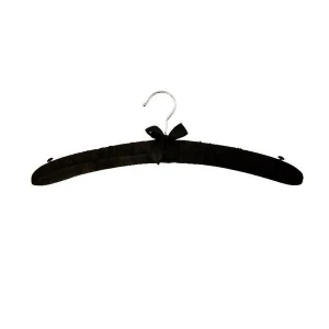 Black Satin Padded Lingerie Hangers 43cm (Box of 100) 56030