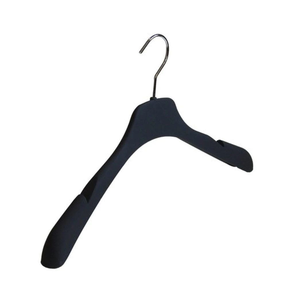 Black Soft Rubber Jacket Hanger 42cm (Box of 50) 56037