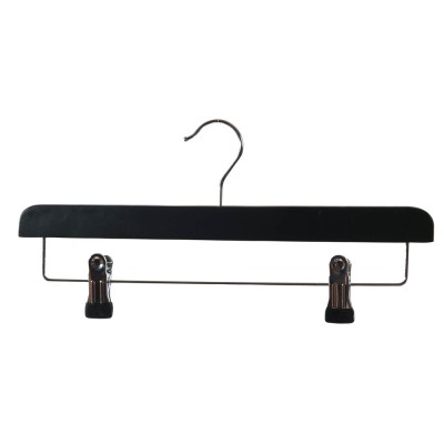Black Wooden Peg and Trouser Hangers