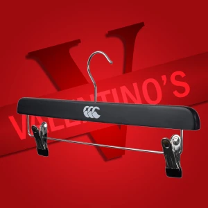 Black Wooden Branded Hangers, Personalised With Logo - Canterbury