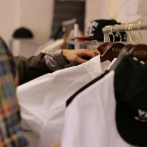 Walnut Wooden Coat Hangers With Gold Printed Logo - Victate