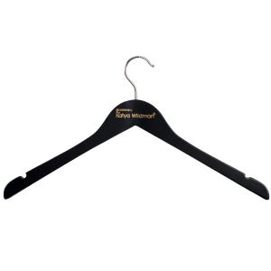 Black Wooden Branded Hangers, Personalised With Logo - Bombshell By Katya Wildman