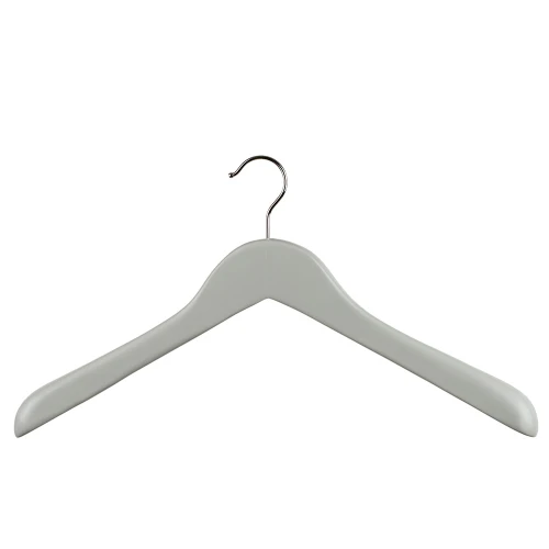 Broad Wooden Grey Suit Hangers 45cm (Box of 20) 51075