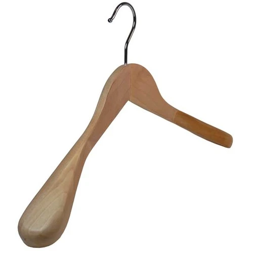 Broad Wooden Ladies Jacket Hangers 38cm (Box of 24) 51055