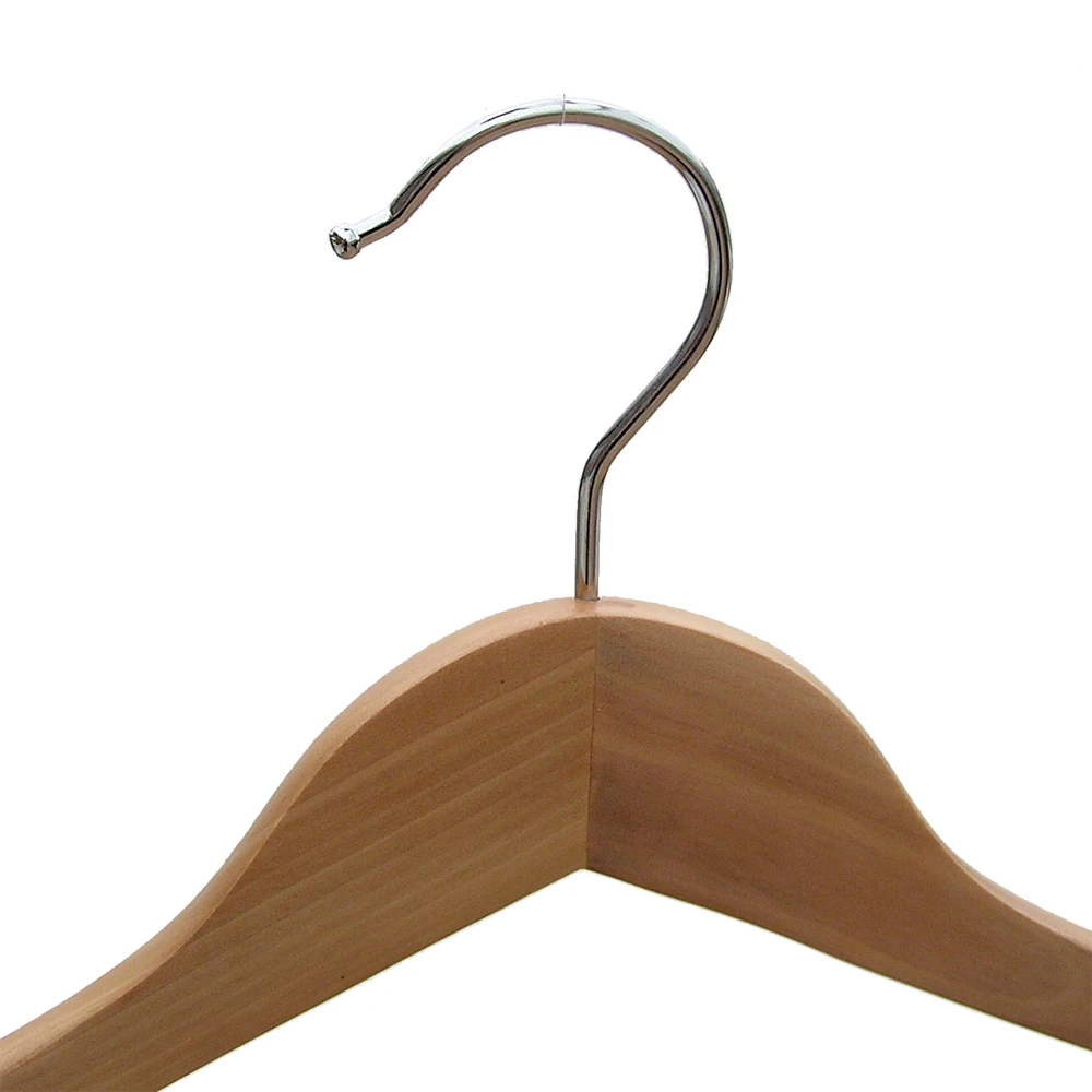 Broad Wooden Mens Jacket Hangers 45cm (Box of 24) 51056