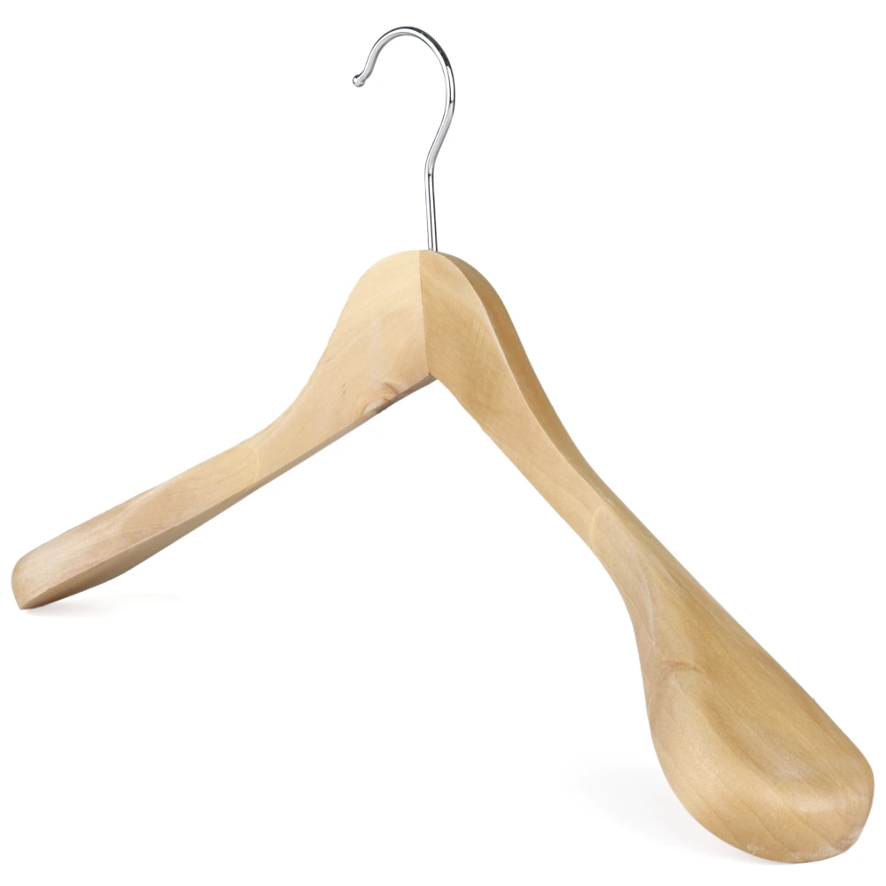 Broad Wooden Mens Jacket Hangers 45cm