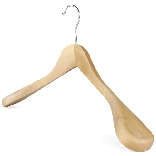 Broad Wooden Mens Jacket Hangers 45cm